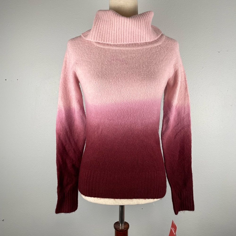 NWT JJ Basics Wool Blend Turtleneck Sweater Size M
